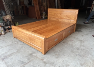 NHỮNG MẪU GIƯỜNG GỖ GÕ ĐỎ TỰ NHIÊN ĐẸP CAO CẤP 